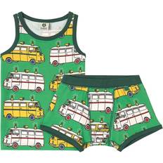 Grøn Undertøjssæt Børnetøj Småfolk Underwear with Ambulance - Apple Green (13-2761)