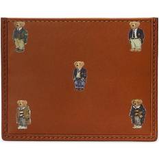 Bomull Kortholder Polo Ralph Lauren Bear Leather Card Case - Tan