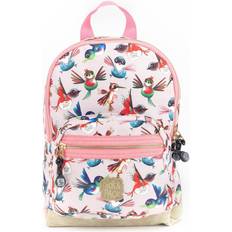 Birds Backpack S - Soft Pink