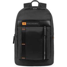 Piquadro Zaino porta PC 15,6'' in tessuto riciclato Nero