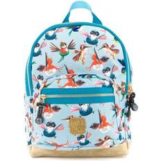 Birds Backpack S - Dusty Blue