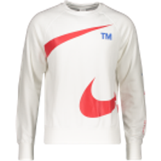 Nike swoosh sweatshirt Nike Sportswear Swoosh Fleece Crew Sweatshirt - White/University Red