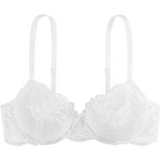Lianne Light Padded Demi 3/4 Cup Bra - White
