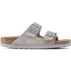Birkenstock Arizona Soft Footbed Suede Leather - Stone Coin