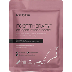 Beauty Pro Foot Therapy Collagen Infused Bootie with Removable Toe Tip