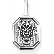 Onyxer Berlocker & Hängen Thomas Sabo Black Cat Pendant - Silver/Black