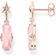 Thomas Sabo Pin Earrings - Rose Gold/White/Quartz