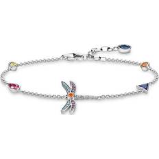 Korund Armbånd Thomas Sabo Dragonfly Bracelet - Silver/Multicolour