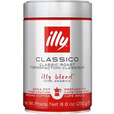 Illy Kaffe illy Ground Moka Classico Coffee Medium Roast 250g