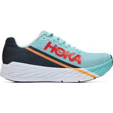 Fibra di Carbonio Scarpe da Corsa Hoka Rocket X - Eggshell Blue/Black