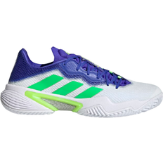 TPU - Women Racket Sport Shoes adidas Barricade - Cloud White/Screaming Green/Sonic Ink