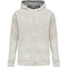 Hummel Go Cotton Zip Hoodie - Egret Melange