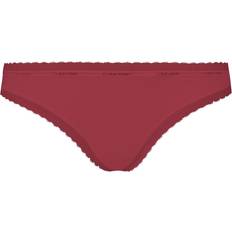 Calvin Klein Bottoms Up Thong - Wine Red