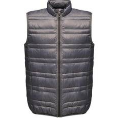 Polyamide Gilets Regatta Mens Fire Down Padded Bodywarmer - Multicolore/Noir/Gris