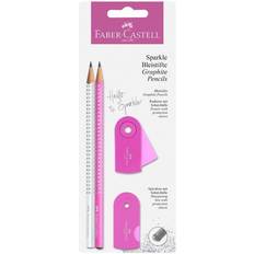 Faber-Castell Sparkle Graphite Pencil Set Pearl Pink & White