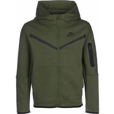 Nike Boy's Sportswear Tech Fleece Full Zip Hoodie - Rough Green/Black (CU9223-326)