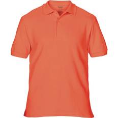 Gildan Premium Cotton Sport Double Pique Polo Shirt - Bright Salmon