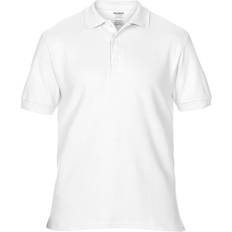 Gildan Polos Gildan Premium Cotton Sport Double Pique Polo Shirt - White