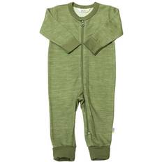 Joha Wool Jumpsuit w.Feet - Green Melange (39310-70 -15963)