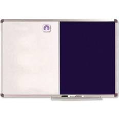 Blåa Whiteboards Nobo Classic Combi Felt/Steel Noticeboard 120x90cm