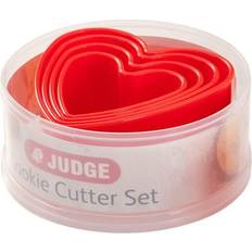 Red Cookie Cutters Judge Kitchen Heart Cookie Cutter 11.5 cm