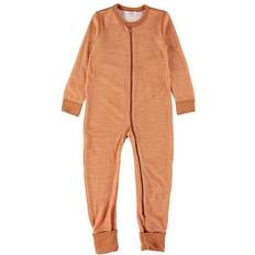 Joha Wool Jumpsuit w.Feet - Orange Melange (39310-70 -15960)