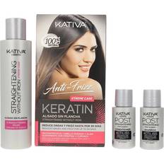 Cheratina Scatole regalo e Set Kativa Xtrem Care Anti-Frizz Alisado Sin Plancha Treatment Kit