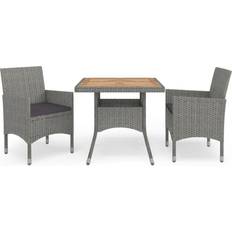 vidaXL 3058313 Matgrupp, 1 Bord inkl. 2 Stolar