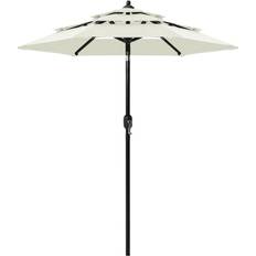 Bleu Parasols vidaXL Garden Parasol with Aluminum Bar 200cm