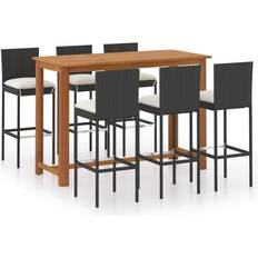 vidaXL 3068006 Bargrupp, 1 Bord inkl. 6 Stolar