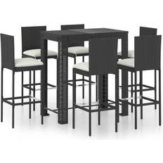 vidaXL 3064798 Barsæt, 1 borde inkl. 6 stole