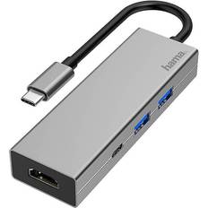 Usb c til hdmi adapter fra hama Hama USB C-HDMI/2USB A/USB C M-F Adapter