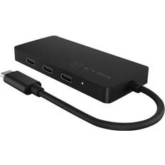 Mannelijk - Vrouwelijk - USB C-USB C Kabels RaidSonic USB C-4USB C M-F Adapter