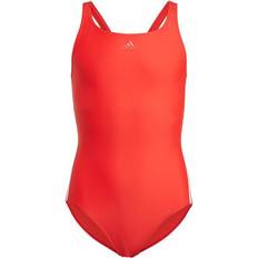 XL Badpakken Adidas Athly V 3-Stripes Swimsuit - Vivid Red/White (GQ1143)