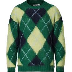 Kenzo Brushed Argyle Sweater - Green