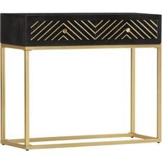 Bois Tables Console vidaXL - Table Console 30x90cm