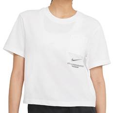 Nainen - Taskut T-paidat Nike Swoosh Tee - Sininen