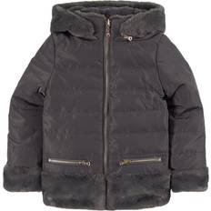 Harmaa - Untuvatakki Takit Tartine et Chocolat Faux Fur Puffer Jacket - Gray