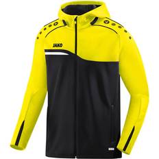 JAKO Competition 2.0 Hooded Jacket Unisex - Black/Soft Yellow