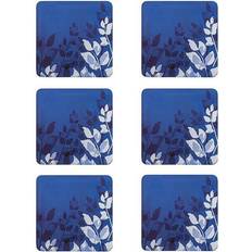 Cork Serving Denby Colours Blue Foliage Coaster 6pcs