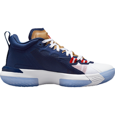 Sintético Zapatillas de Baloncesto Nike Zion 1 GS - Blue Void/White/Metallic Gold/University Red