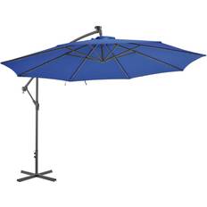 Metall Sonnenschirme & Zubehör vidaXL Free-Hanging Parasol with LED 350cm