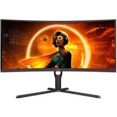 AOC 3440x1440 (UltraWide) - Kyllä Näytöt AOC CU34G3S 34 Inch LED Pelimonitori