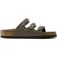 Nubuck Sandals Birkenstock Florida Soft Footbed Birko-Flor Nubuck