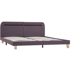 vidaXL Bed Frame with LED 22.5cm Sängram 160x200cm