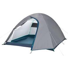 Quechua Tende Quechua Tenda campeggio MH100 3 posti grigia grigio blu verde acqua verde azzurro