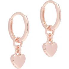 Ted Baker Harrye Tiny Heart Huggie Earrings - Rose Gold