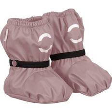 Overtrekkssko Mikk-Line Rain Footies with Fleece - Adobe Rose