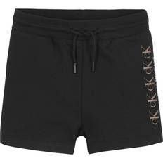 Calvin Klein Piger Bukser Calvin Klein Repeat Foil Knit Shorts - Ck Black (IG0IG00870BEH)