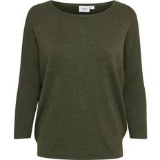 Saint Tropez Milasz Pullover Knit - Army Green Melange